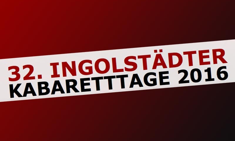 Christoph Brüske Ingolstädter Kabaretttage 2016 mit Generation Gaga