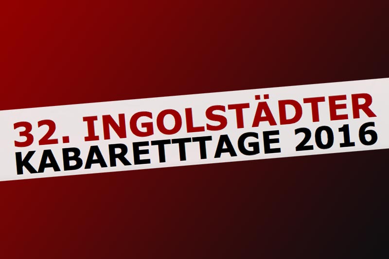 Christoph Brüske Ingolstädter Kabaretttage 2016 mit Generation Gaga