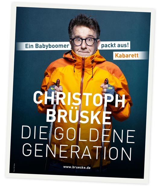 Kabarettist Brüske Plakat Soloprogramm Die Babyboomer
